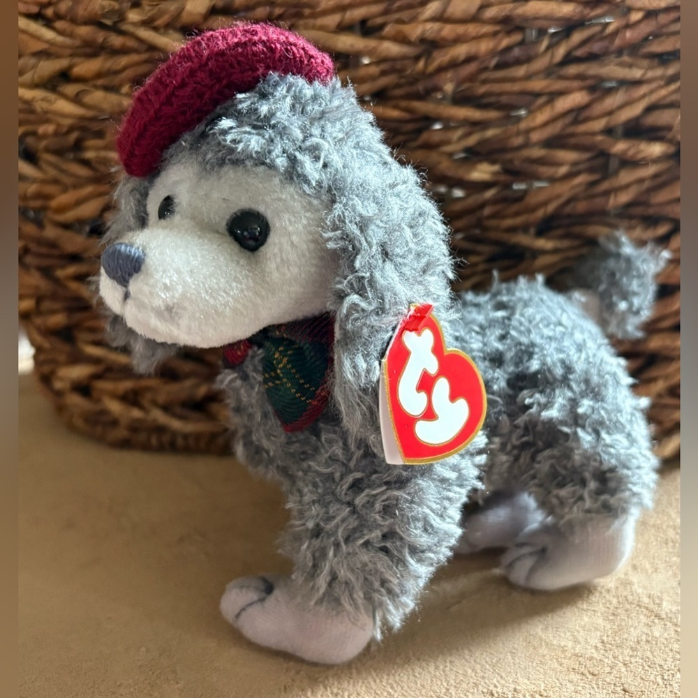 Ty Vintage Beanie Baby Cheri The Gray Poodle